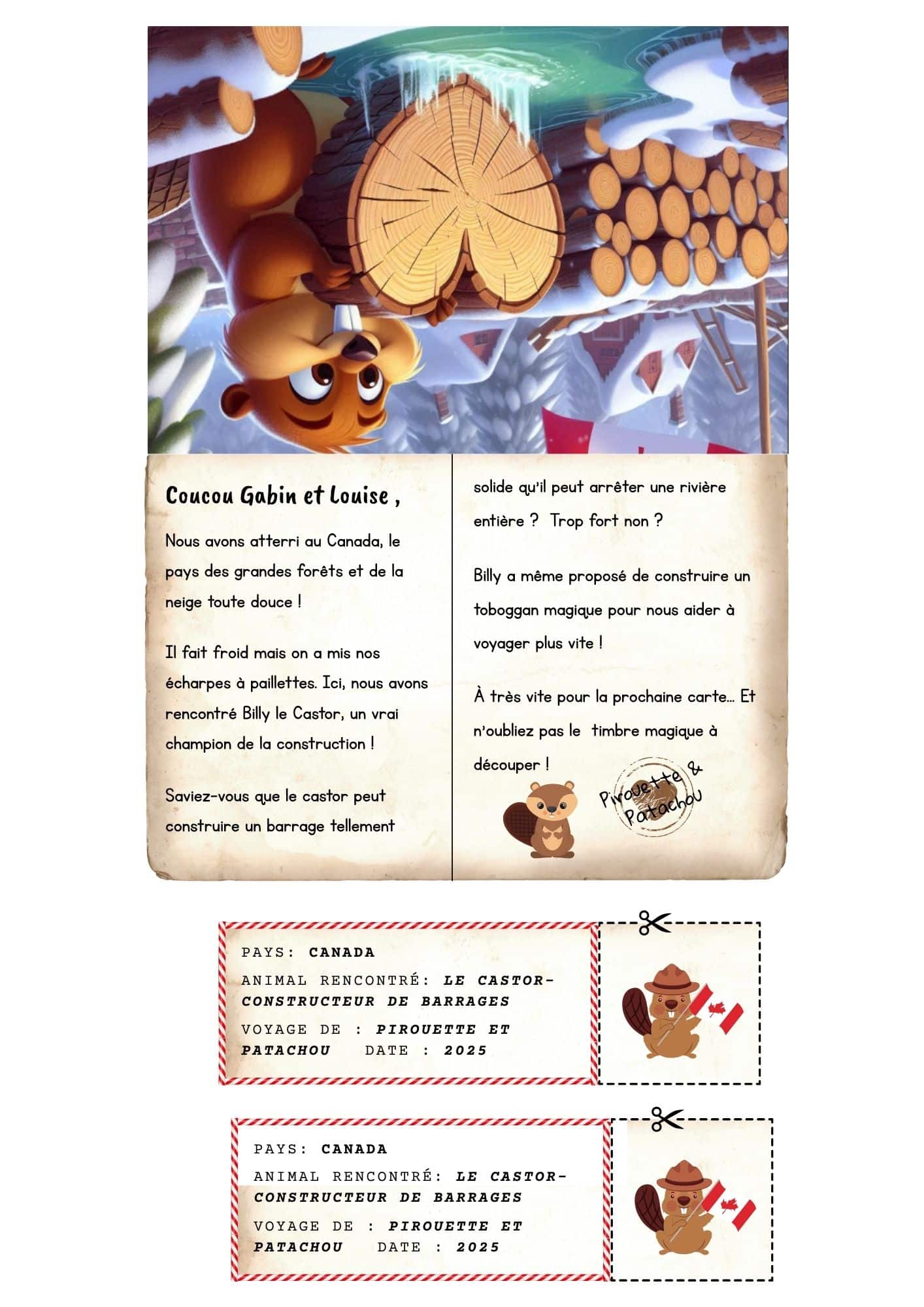 cartes postales lutin farceur - autour des animaux