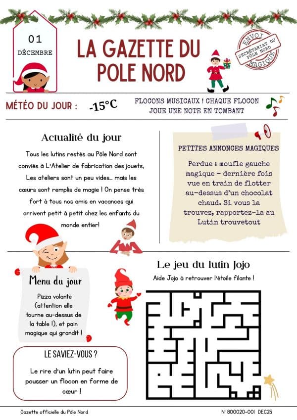 gazette du pole nord lutin farceur