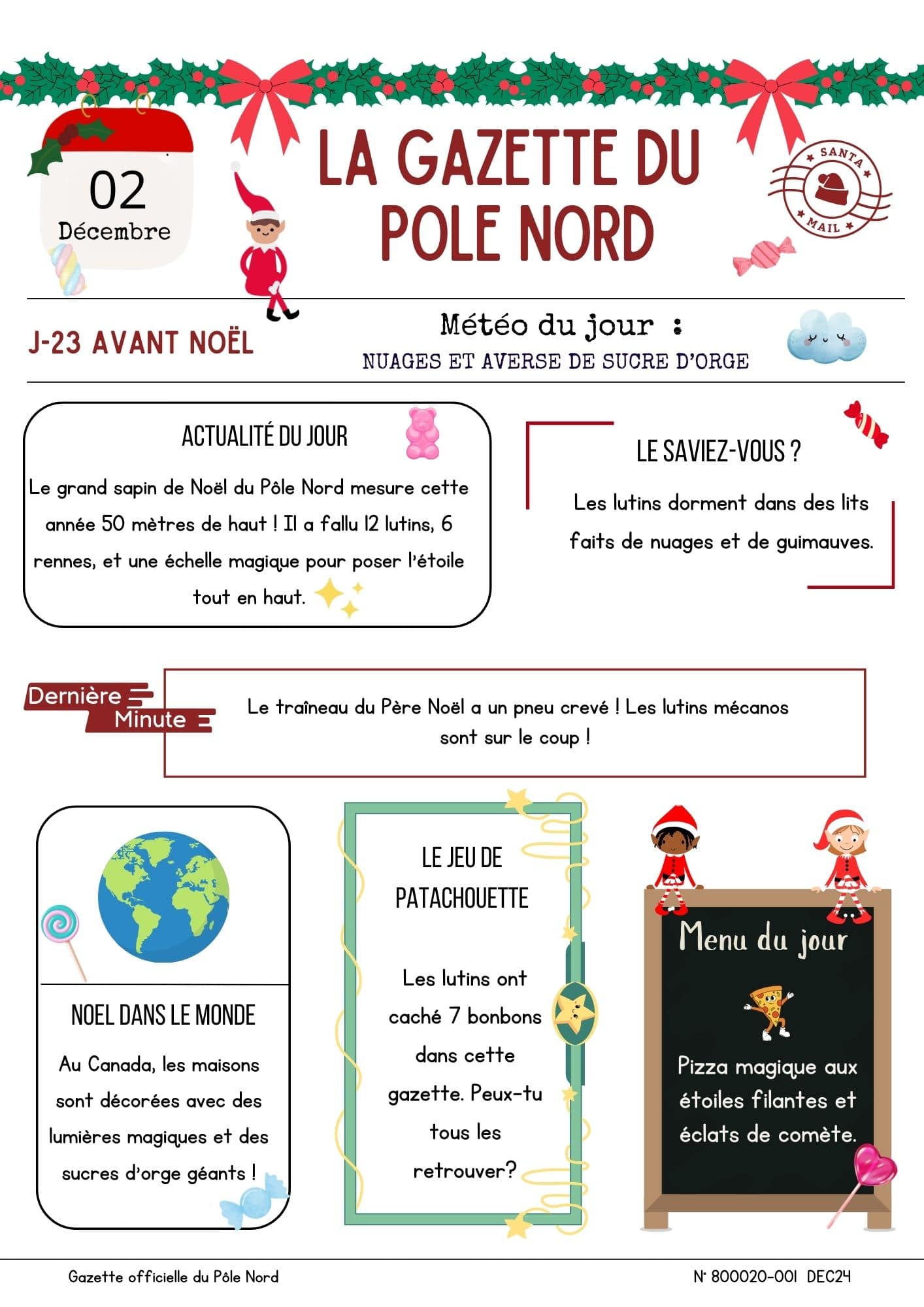 gazette des lutins farceurs gratuit 2024 edition