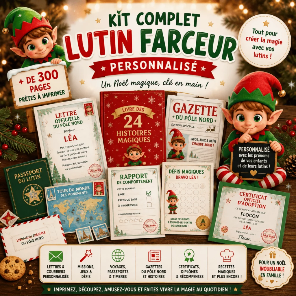lutin farceur kit complet gratuit