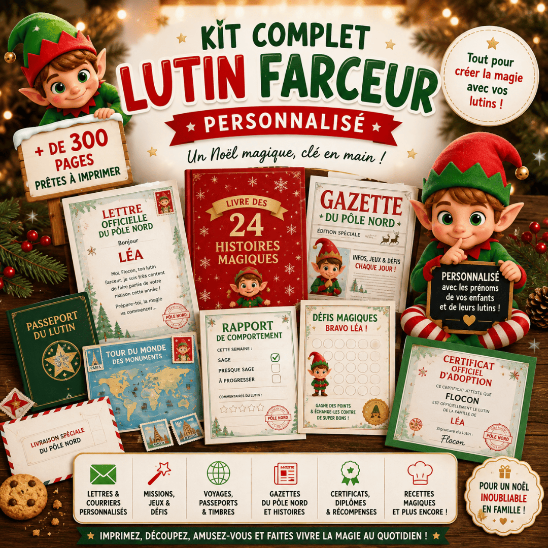 lutin farceur kit complet gratuit