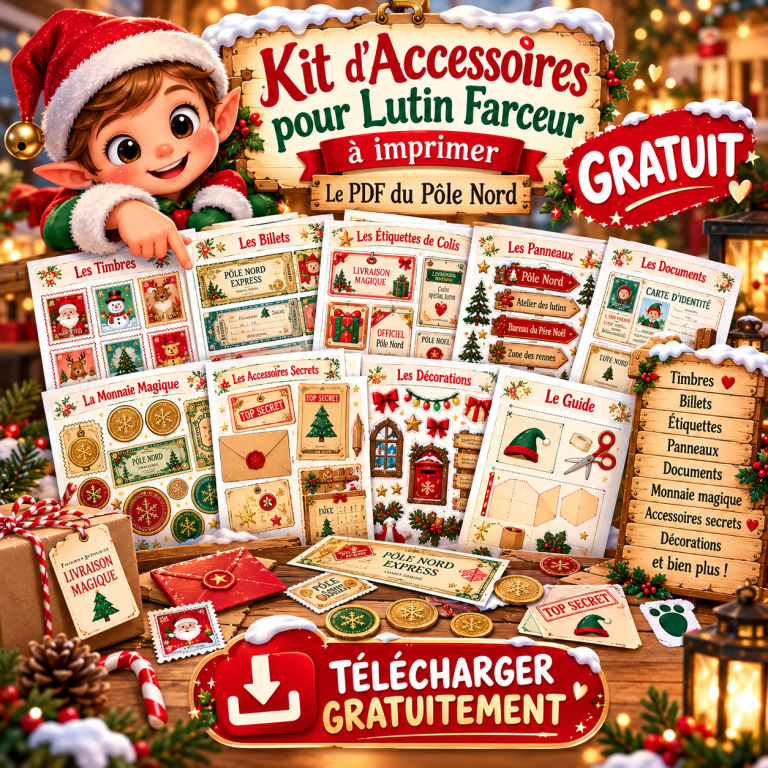 Kit lutin farceur gratuit à imprimer